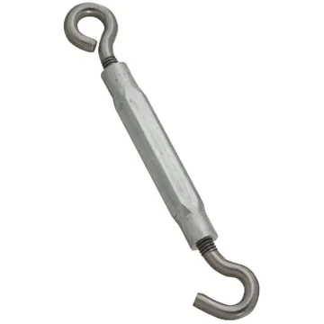 National Hardware 5/16" x 9" Hook To Eye Turnbuckle, Stainless Steel/ Aluminum