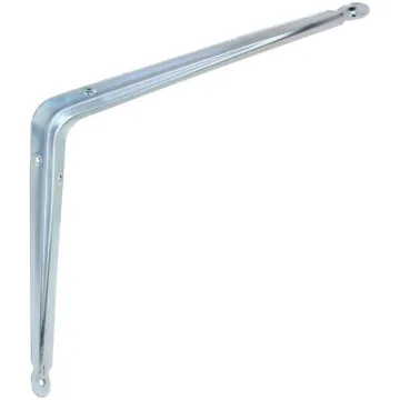 National 110BC 10 In. x 12 In. Zinc-Plated Steel Shelf Bracket