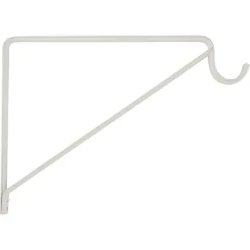 National Hardware White Shelf/Rod Bracket