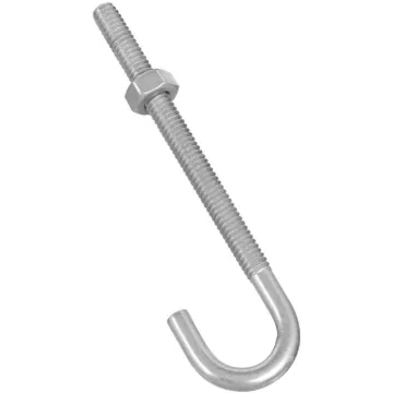 National Hardware 1/4" x 4" Hook J-Bolt, Zinc