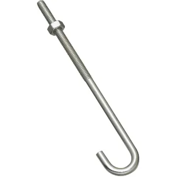 National Hardware Hook J-Bolt (Zinc) 1/4 x 6 in.