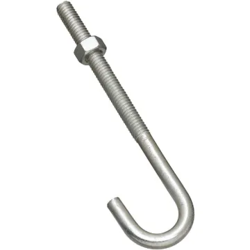 National Hardware Hook J-Bolt (Zinc) 5/16 x 5 in.