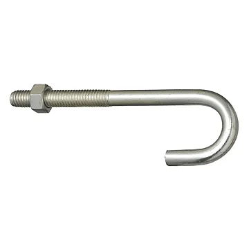 National Hardware Hook J-Bolt (Zinc) 3/8 x 5 in.