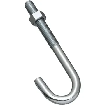 National Hardware Hook J-Bolt (Zinc) 1/2 x 6 in.