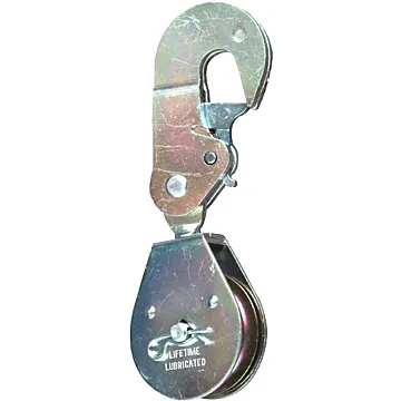 National Hardware Pulley, 3/8 in Rope, 480 lb Working Load, 2 in Sheave, Zinc