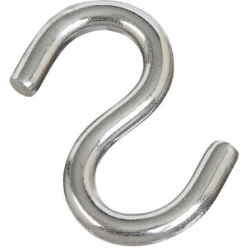 National Hardware Open S-Hook (Stainless Steel) 2-1/2 in.
