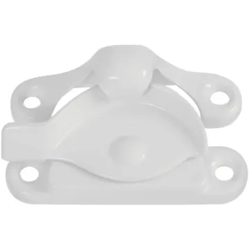 National Hardware White 7/8 In. Crescent Sash Lock