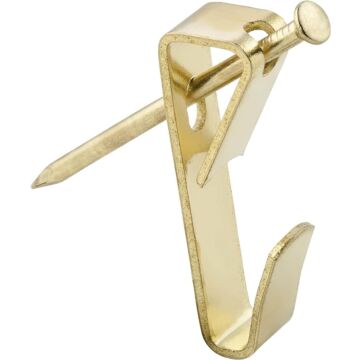 National Hardware Picture Hanger 100# 2pk Brass