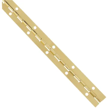 National Hardware Steel 1-1/16 In. x 12 In. Bright Brass Continuous Hinge