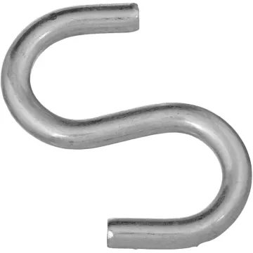 National Hardware Open S-Hook (Zinc) 3 in.
