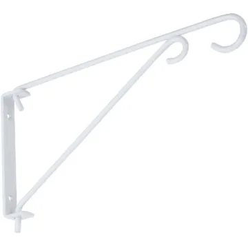 National Hardware 9 In. White Steel Swivel Hanging Plant Bracket