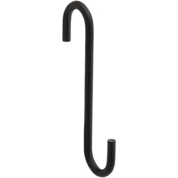National 2648 4-3/4 In. Black Steel Modern Small S-Hook Plant Hanger