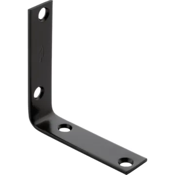 National Hardware Corner Brace (Black - 4pk) 2-1/2 in. x 5/8 in.