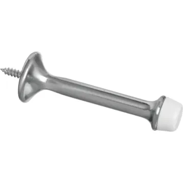National Hardware 3 In. Satin Nickel Rigid Door Stop (2-Count)