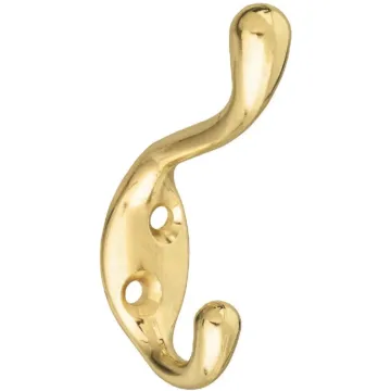 National Hardware National Heavy-Duty Brass Clothes Wardrobe Hook