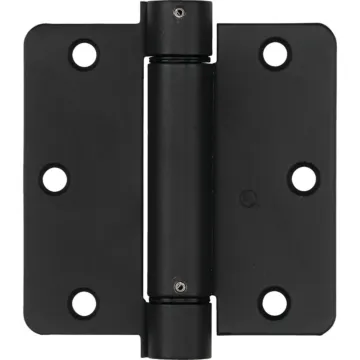 National Hardware 3-1/2 In. Oil Rubbed Bronze 1/4 In. Radius Spring Door Hinge