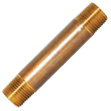 Midland Industries Red Brass Nipple  - 3/8 in. x 2 in.