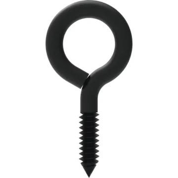 National Hardware Screw Eye (Black - 2 pk) 1-5/8 in.