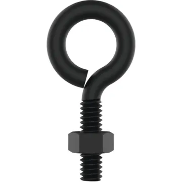 National Hardware 1/4" x 2" Eye Bolt, Black
