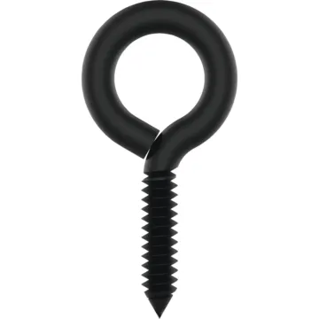 National Hardware Screw Eye (Black - 2 pk) 2-7/8 in.