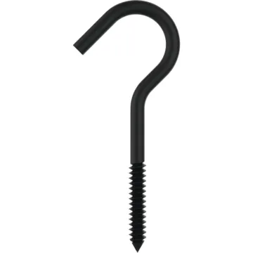 National Hardware Ceiling Hook (Black) .25, 1/4x 4-1/4