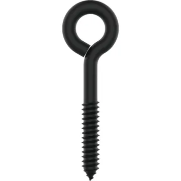 National Hardware Lag Screw Eye (Black) 3/8x 4-1/2