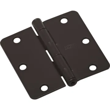 National Hardware 3-1/2 In. x 1/4 In. Radius Oil Rubbed Bronze Door Hinge