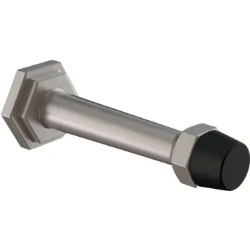 National Hardware 3 In. Satin Nickel Powell Door Stop