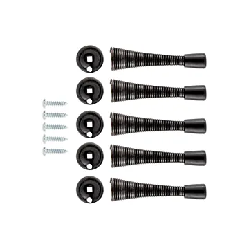 National Hardware Door Stop Spring (Matte Black - 5pk)