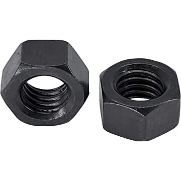 Midwest Fastener 1/4 in-20 Black Hex Nut