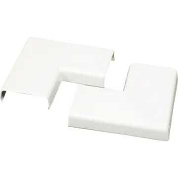 Wiremold CordMate White 90 Deg Flat Elbow (2-Pack)
