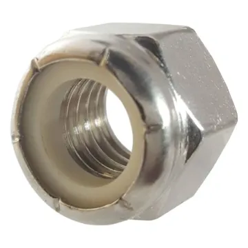 Star Stainless Nylon Lock Nut 3/8"-24 Fine Thread Stainless Steel