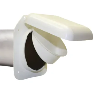 No-Pest Plastic Low Profile Dryer Vent Hood (White) 4 in.