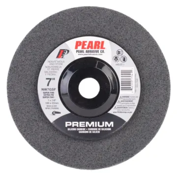 Pearl Abrasives Silicon Carbide Surface Preparation - 7 x 7/8 SC Grey Surface Preparation Wheel, Super Fine Grit