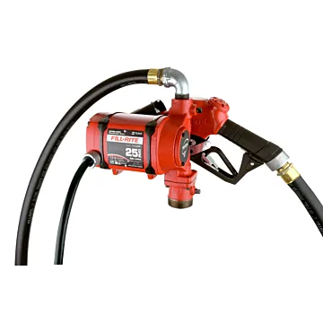 Fill-Rite 0.33 hp 12/24 VDC 25 gpm Fuel Transfer Pump With Nozzle