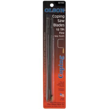Olson 16 TPI Skip Tooth Coping Saw Blade (4pk) 6-1/2 in.