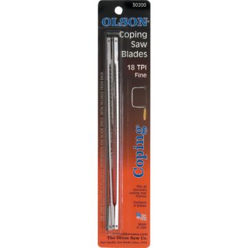 Olson 18 TPI Coping Saw Blade (4pk) 6-1/2 in.