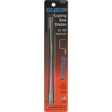 Olson 15 TPI Coping Saw Blade (4pk) 6-1/2 in.