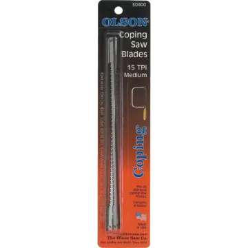 Olson 15 TPI Coping Saw Blade (4pk) 6-1/2 in.