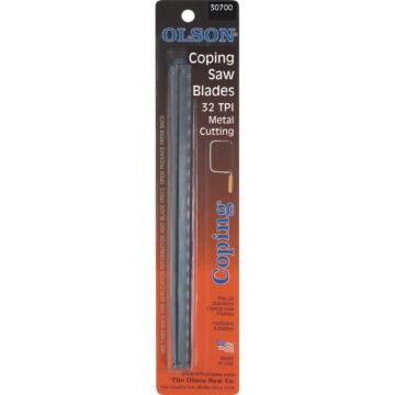Olson 32 TPI Metal Cutting Coping Saw Blade (4pk) 6-1/2 in.