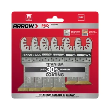 Arrow Fastener Bi-Metal Non-Ferrous Metals Wood and Nails Wood PVC Drywall Titanium Metal/Wood Blade