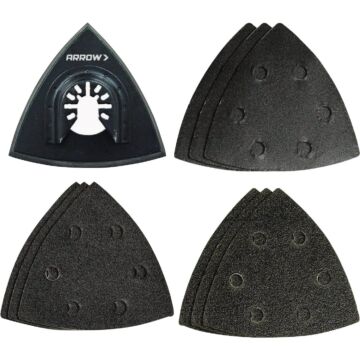 Arrow Fastener Arrow 3-5/8 In. Delta Sanding Pads with Sheets (10-Pack)