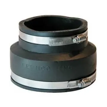 PIPECONX Fernco P1056-54 Flexible Coupling, 5 x 4 in, PVC, 4.3 psi Pressure