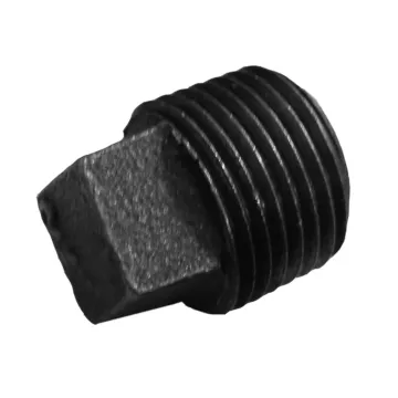 Jones Stephens 2-1/2" Square Head Plug Black