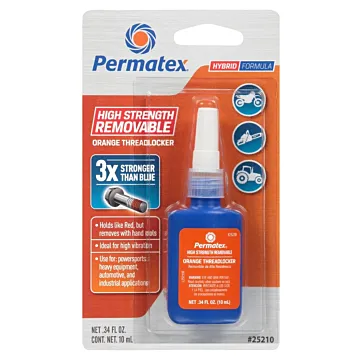 Permatex High Strength 0.2 Oz. 10G Orange Threadlocker Gel