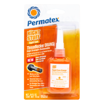 Permatex The Right Stuff® Rapid Cure High Strength Removable Threadlocker (Orange) 10 mL