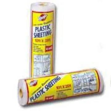 Warps Clear Plastic Sheeting 50 ft x 15 ft, 4 Mil