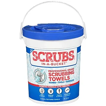 Permatex 10 x 12 in Dual Textured Blue Pre-Moistened Scrubbing Towel