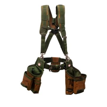 Bucket Boss® 52 in 8 Poly Ripstop/600D Polyester Tool Belt with Suspender