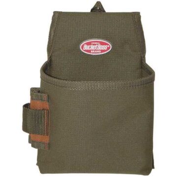 Bucket Boss® 1 6-1/2 in 3 in Pocket Fastener Pouch with Flap Fit